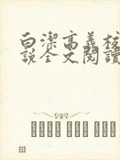 白洁高义校长小说全文阅读