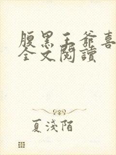 腹黑王爷喜当爹全文阅读