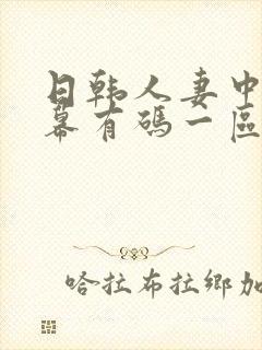 日韩人妻中文字幕有码一区二区