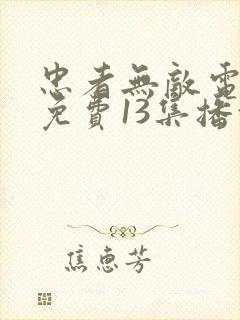 忠者无敌电视剧免费13集播放下载