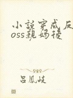 小说穿成反派boss亲妈后