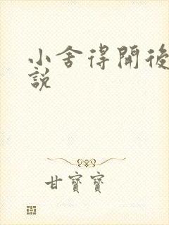 小舍得开后宫小说