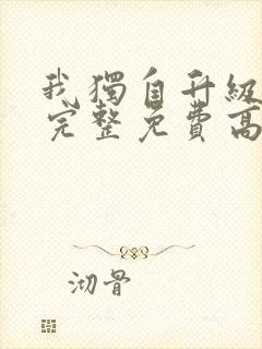 我独自升级漫画完整免费高清封面