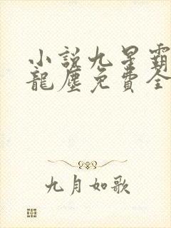 小说九星霸体诀龙尘免费全集