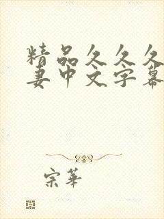 精品久久久久人妻中文字幕