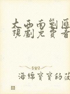 大西南剿匪记电视剧免费看