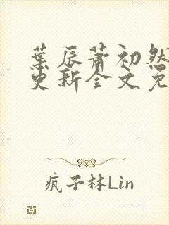 叶辰萧初然最新更新全文免费笔趣阁封面