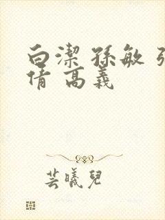 白洁 孙敏 张倩 高义封面