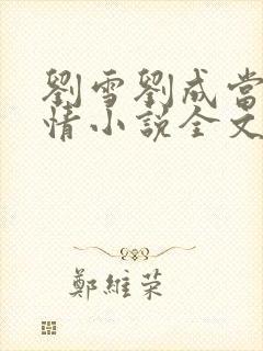 刘雪刘成当代爱情小说全文免费 笔趣
