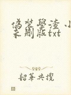 伪装学渣 小说未删版txt