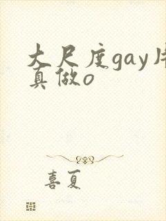 大尺度gay片真做o