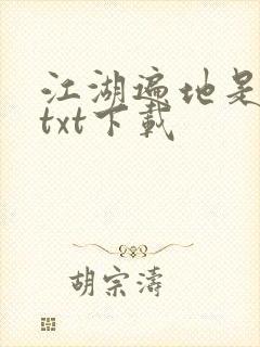 江湖遍地是奇葩txt下载