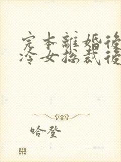 完本离婚后,高冷女总裁后悔