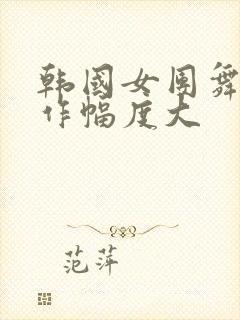 韩国女团舞蹈动作幅度大