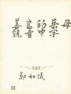 善良的岳母在线观看中字