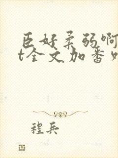 臣好柔弱啊txt全文加番外