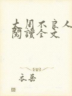 大周不良人小说阅读全文封面