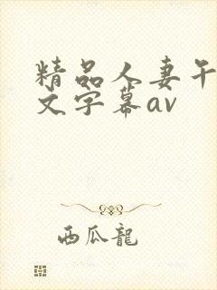 精品人妻午夜中文字幕av