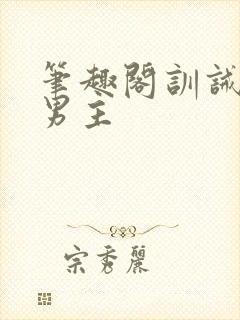 笔趣阁训诫文双男主