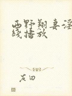 西野翔妻淫辉在线播放