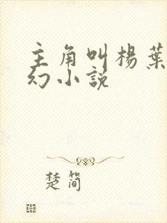 主角叫杨叶的玄幻小说封面