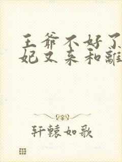 王爷不好了,王妃又来和离了小说