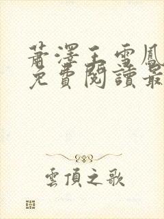 萧泽王雪凤小说免费阅读最新章节