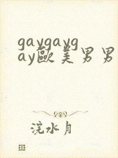 gaygaygay欧美男男无套封面