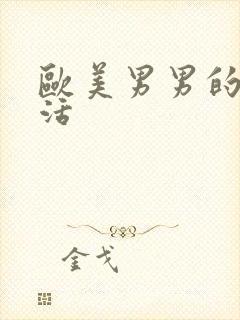 欧美男男的性生活