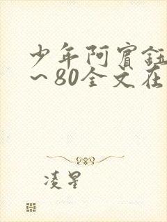 少年阿宾钰慧1～80全文在