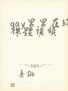 gay男男在线裸体视频