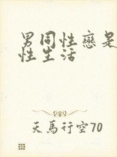 男同性恋是怎么性生活封面