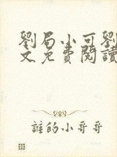 刘局小可刘真全文免费阅读最新章节