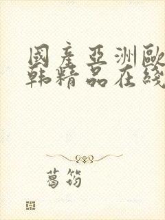 国产亚洲欧美日韩精品在线