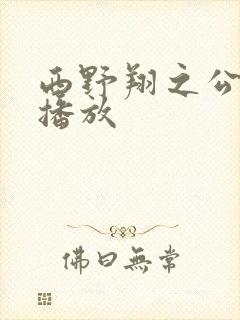 西野翔之公在线播放