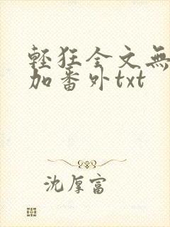 轻狂全文无删减加番外txt