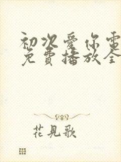 初次爱你电视剧免费播放全集观看