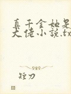 真千金她是全能大佬小说.txt封面