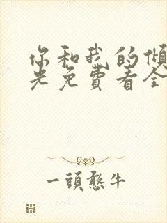 你和我的倾城时光免费看全集封面