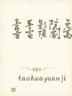 青平影院免费观看电视剧高清西瓜