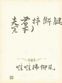 夫君摔断腿后(完本)