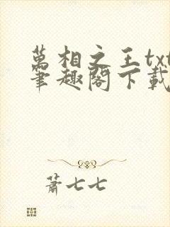 万相之王txt笔趣阁下载