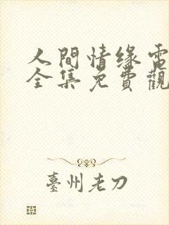 人间情缘电视剧全集免费观看