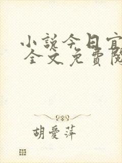 小说今日宜偏爱 全文免费阅读封面