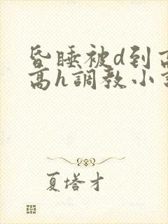 昏睡被d到高潮高h调教小说