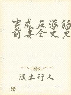 穿成反派的短命前妻全文免费阅读