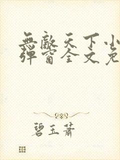 无敌天下小说无弹窗全文免费阅读