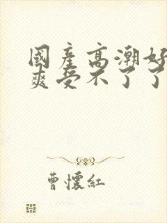 国产高潮好大好爽受不了了封面