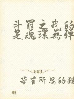 斗罗之我的武魂是魂环无弹窗