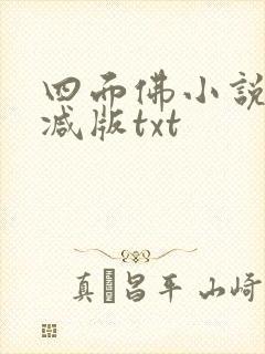 四面佛小说未删减版txt封面
